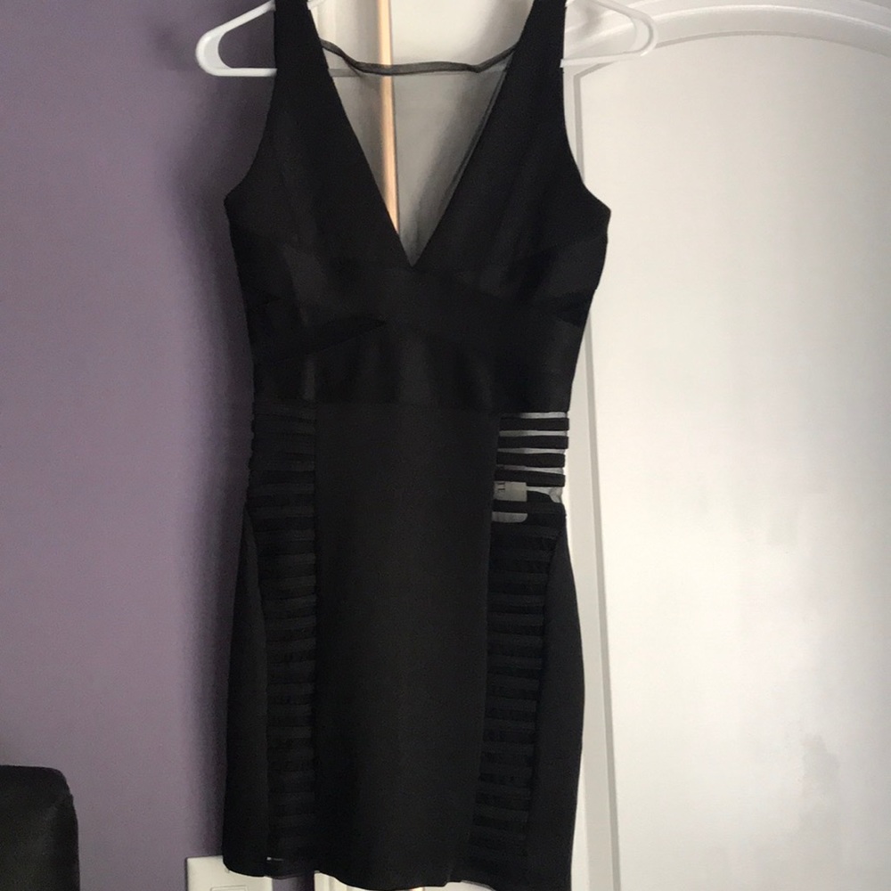 Black mini dress